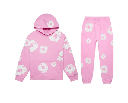 Denim Tears Cotton Wreath Tracksuit ‘Pink’